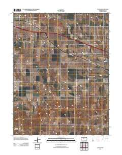 Ogallah 2012 topographic map thumbnail