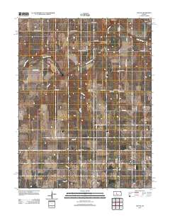 Otis NE 2012 topographic map thumbnail