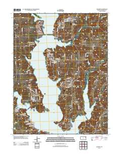 Ozawkie 2012 topographic map thumbnail