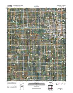 Parsons West 2012 topographic map thumbnail