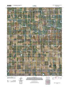 Pretty Prairie SW 2012 topographic map thumbnail