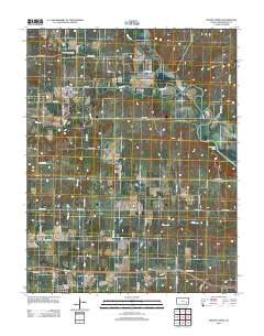 Severy North 2012 topographic map thumbnail