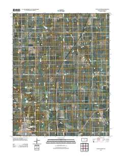 Yates Center 2012 topographic map thumbnail