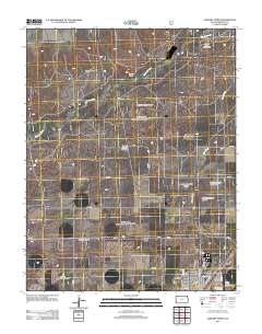 Elkhart North 2012 topographic map thumbnail