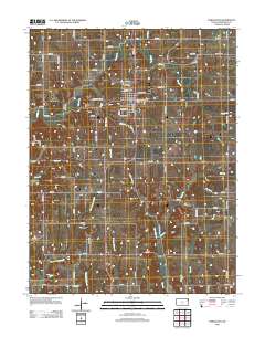 Oskaloosa 2012 topographic map thumbnail