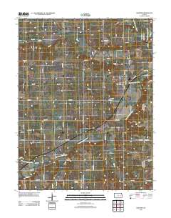 Quenemo 2012 topographic map thumbnail