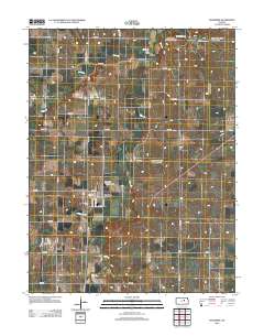 Woodbine 2012 topographic map thumbnail