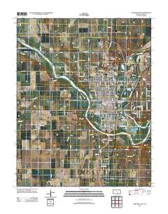 Arkansas City 2012 topographic map thumbnail