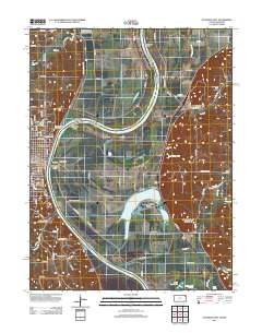 Atchison East 2012 topographic map thumbnail