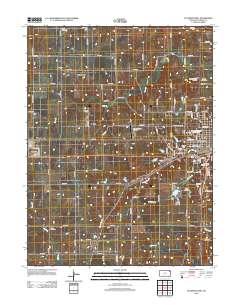 Atchison West 2012 topographic map thumbnail