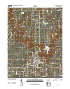 Baldwin City 2012 topographic map thumbnail