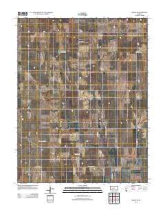 Bazine SE 2012 topographic map thumbnail