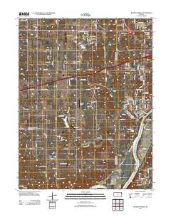 Bonner Springs 2012 topographic map thumbnail