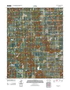 Caney NW 2012 topographic map thumbnail