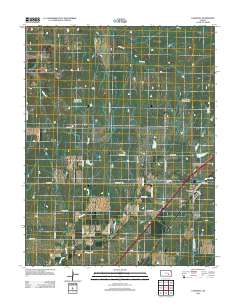 Cassoday 2012 topographic map thumbnail