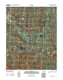Cedar Vale East 2012 topographic map thumbnail