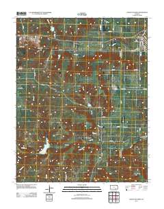 Cedar Vale West 2012 topographic map thumbnail