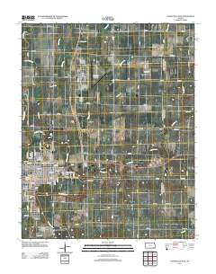 Coffeyville East 2012 topographic map thumbnail
