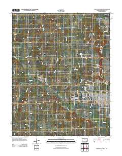 Coffeyville West 2012 topographic map thumbnail