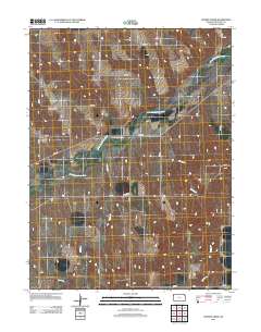 Crosby Creek 2012 topographic map thumbnail