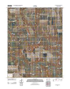 Elkader SW 2012 topographic map thumbnail