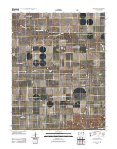 Elkhart NW 2012 topographic map thumbnail