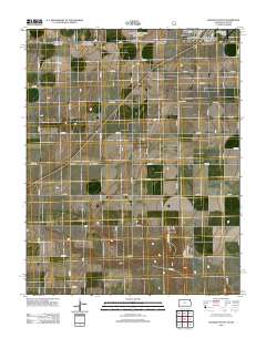Elkhart South 2012 topographic map thumbnail
