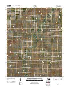 Hardesty SE 2012 topographic map thumbnail