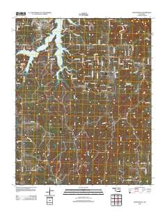 Mannford SE 2012 topographic map thumbnail