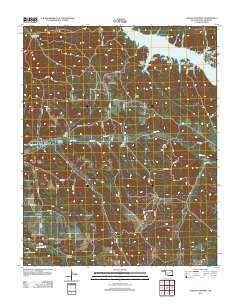 Lake Eucha West 2012 topographic map thumbnail