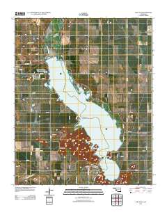Lake Altus 2012 topographic map thumbnail