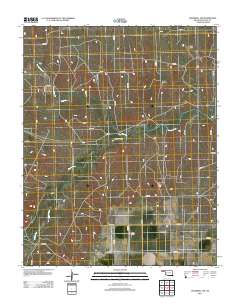 Goodwell NW 2012 topographic map thumbnail
