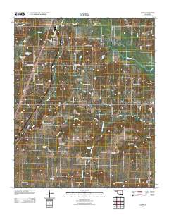 Caney 2012 topographic map thumbnail