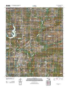 Coalgate 2012 topographic map thumbnail