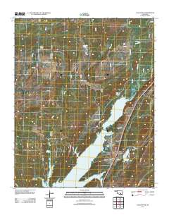 Coalgate SE 2012 topographic map thumbnail