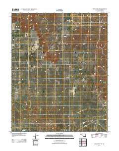 Fort Supply NW 2012 topographic map thumbnail