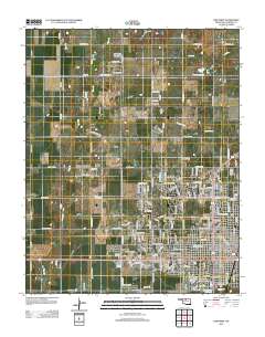 Enid West 2012 topographic map thumbnail