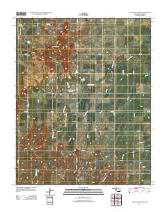Glass Mountains 2012 topographic map thumbnail