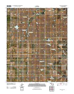 Dill City SE 2012 topographic map thumbnail