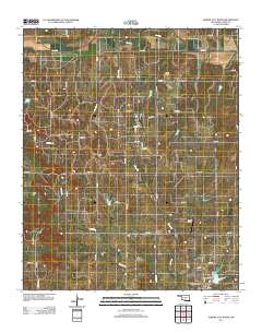 Elmore City North 2013 topographic map thumbnail