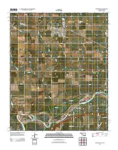 Grandfield 2012 topographic map thumbnail