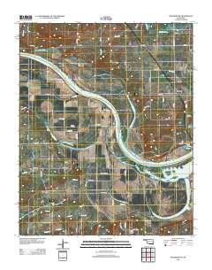 Muldrow SW 2012 topographic map thumbnail