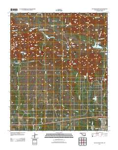 Quanah Mountain 2012 topographic map thumbnail