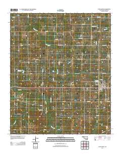 Lone Grove 2012 topographic map thumbnail