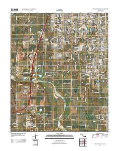 Oklahoma City SE 2012 topographic map thumbnail