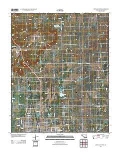 Okmulgee North 2012 topographic map thumbnail