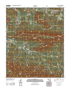 Leflore SE 2012 topographic map thumbnail
