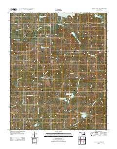 Pauls Valley NE 2012 topographic map thumbnail