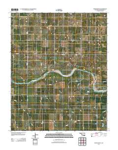 Kingfisher NE 2012 topographic map thumbnail