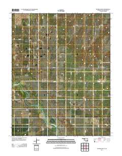 Mooreland SE 2012 topographic map thumbnail